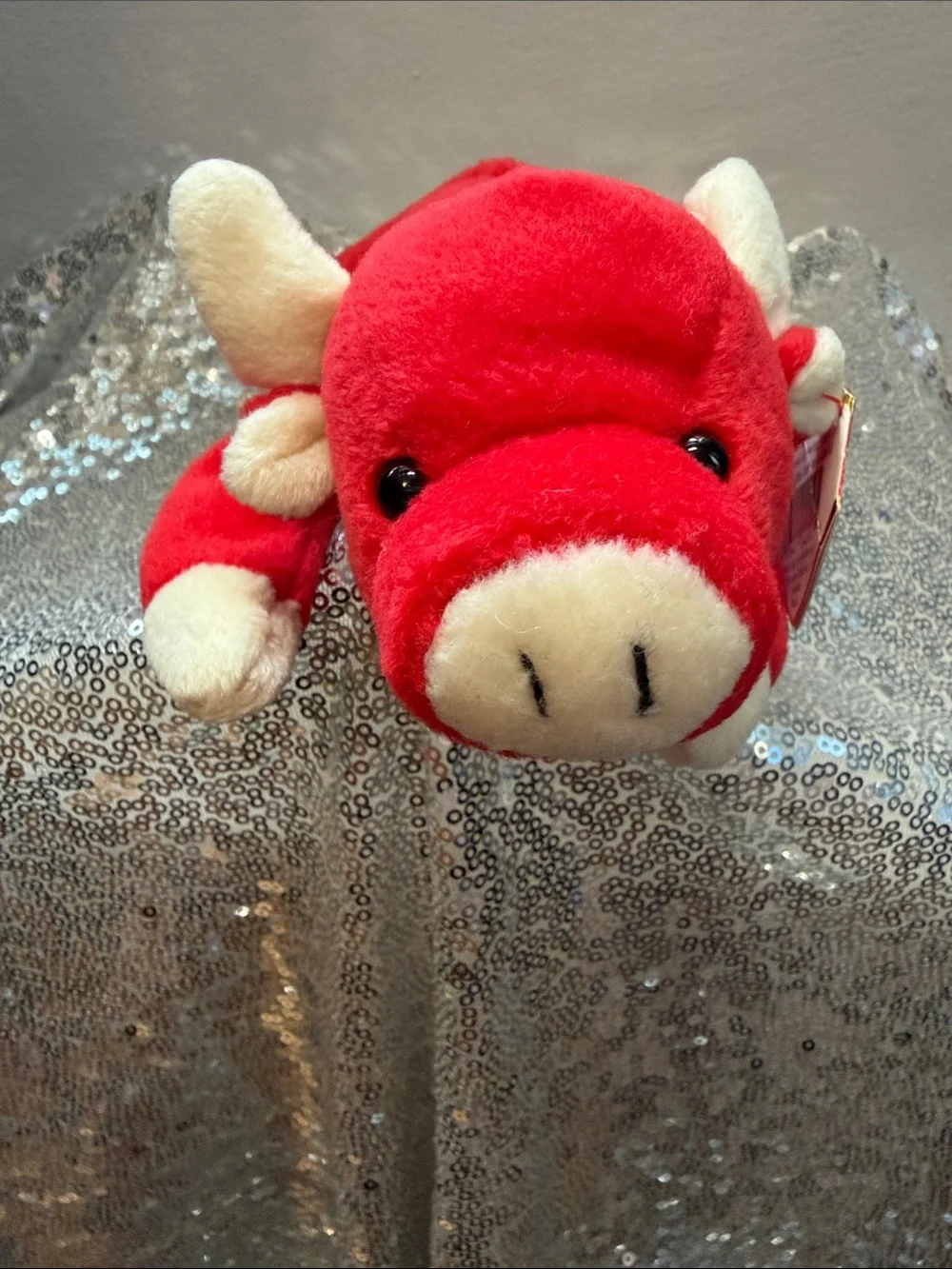 NWT Ty Snort the Bull Beanie Baby!